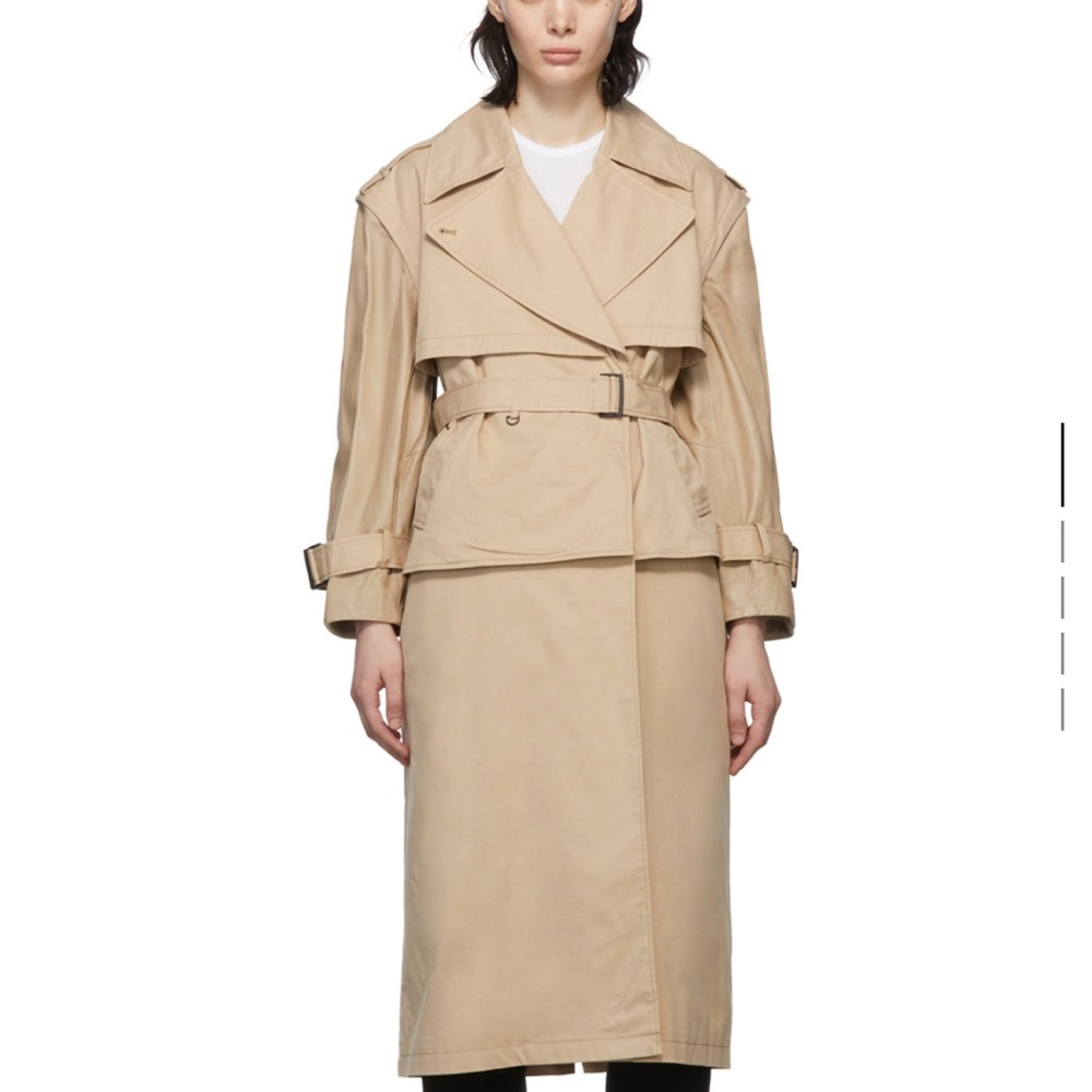 Beige Convertible Mckenna Trench Coat
